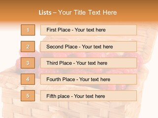 The Bast-Basket With A Raspberry Is Photographed On A White Background PowerPoint Template