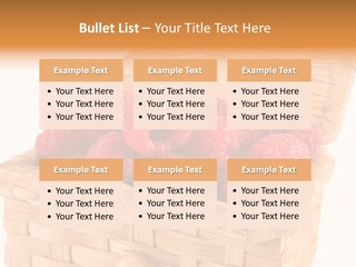 The Bast-Basket With A Raspberry Is Photographed On A White Background PowerPoint Template