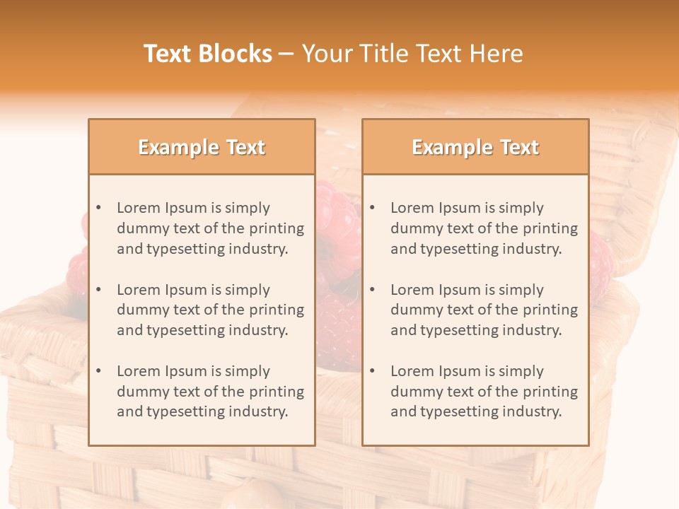 The Bast-Basket With A Raspberry Is Photographed On A White Background PowerPoint Template