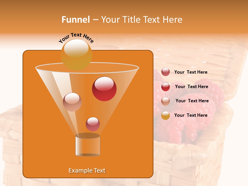 The Bast-Basket With A Raspberry Is Photographed On A White Background PowerPoint Template