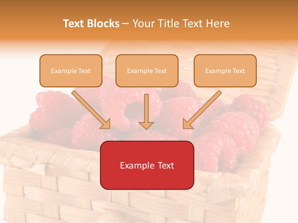 The Bast-Basket With A Raspberry Is Photographed On A White Background PowerPoint Template