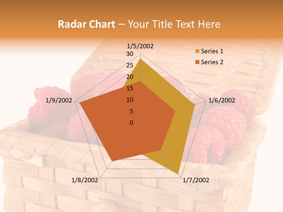 The Bast-Basket With A Raspberry Is Photographed On A White Background PowerPoint Template