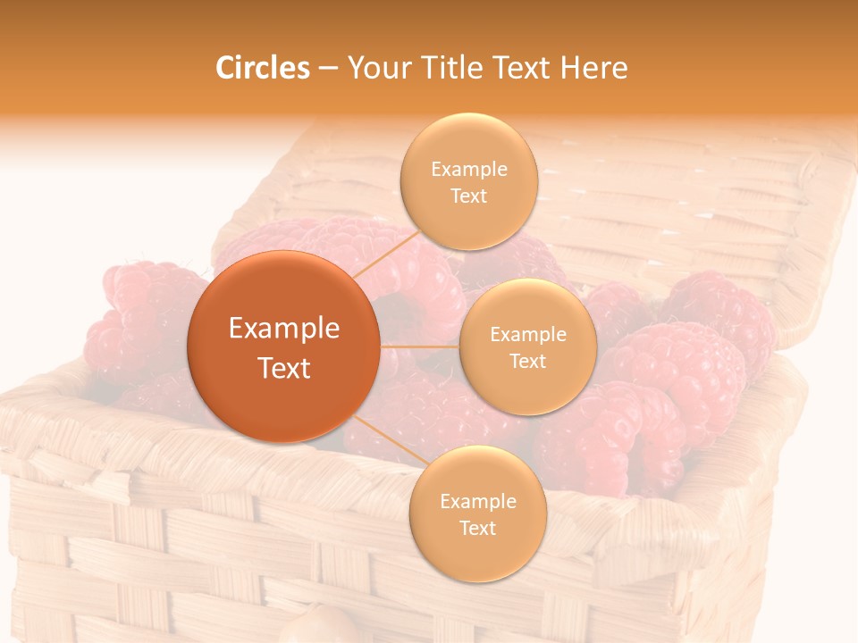The Bast-Basket With A Raspberry Is Photographed On A White Background PowerPoint Template