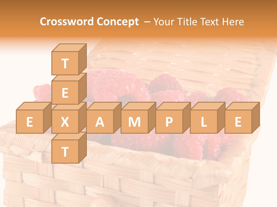 The Bast-Basket With A Raspberry Is Photographed On A White Background PowerPoint Template