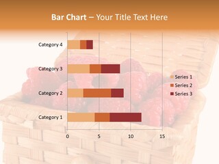 The Bast-Basket With A Raspberry Is Photographed On A White Background PowerPoint Template
