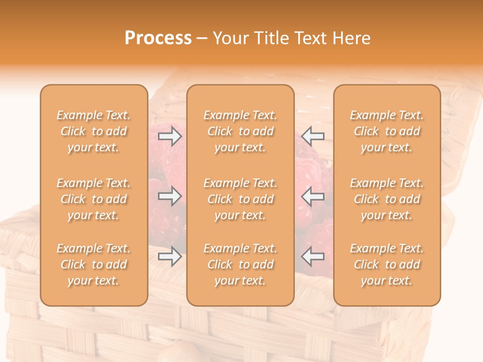 The Bast-Basket With A Raspberry Is Photographed On A White Background PowerPoint Template