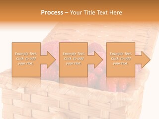 The Bast-Basket With A Raspberry Is Photographed On A White Background PowerPoint Template