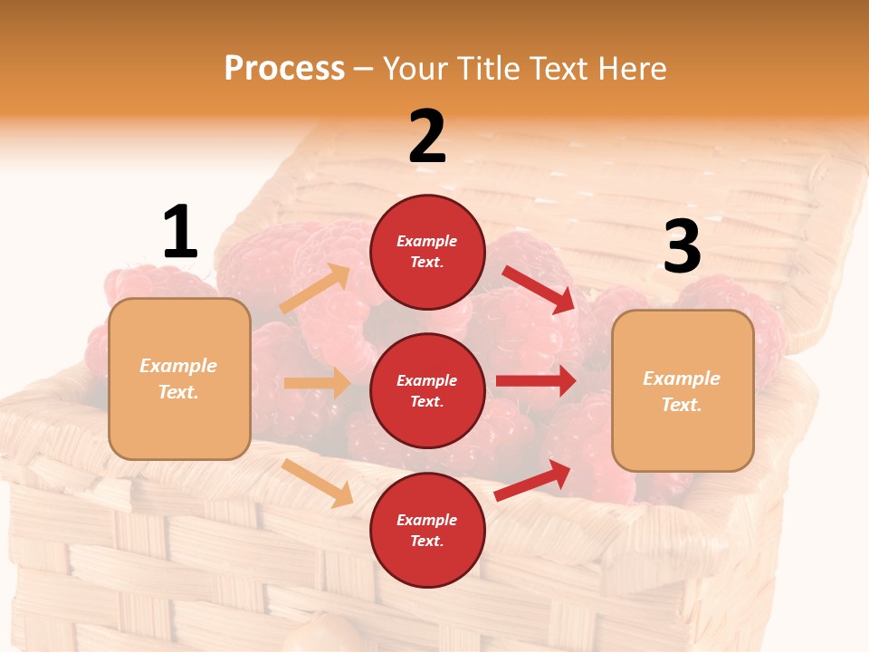 The Bast-Basket With A Raspberry Is Photographed On A White Background PowerPoint Template