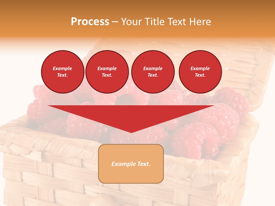The Bast-Basket With A Raspberry Is Photographed On A White Background PowerPoint Template