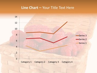 The Bast-Basket With A Raspberry Is Photographed On A White Background PowerPoint Template