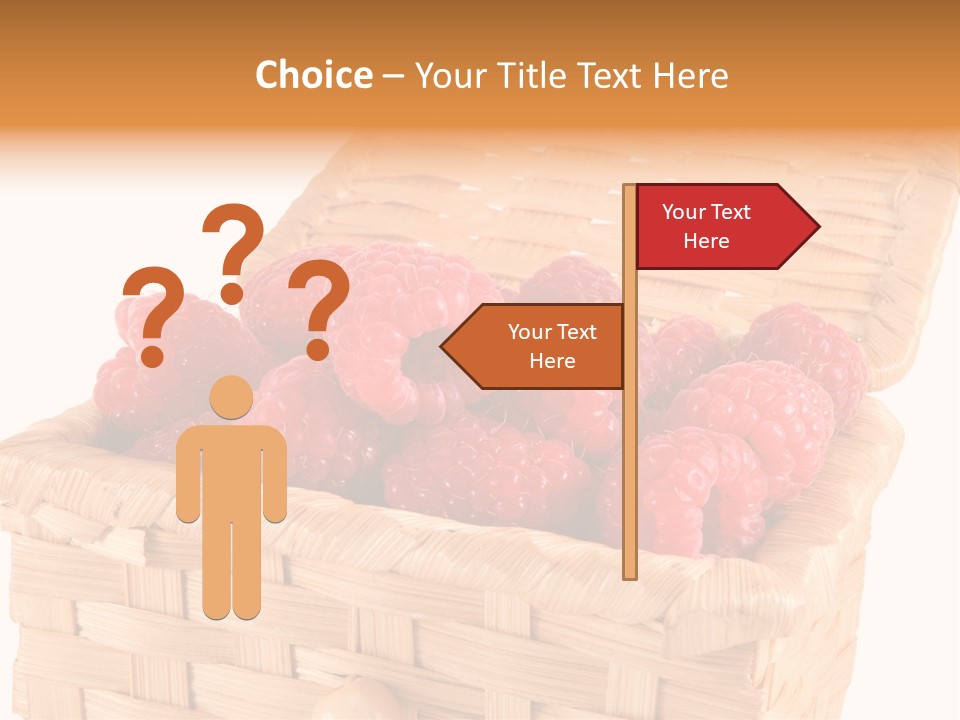 The Bast-Basket With A Raspberry Is Photographed On A White Background PowerPoint Template
