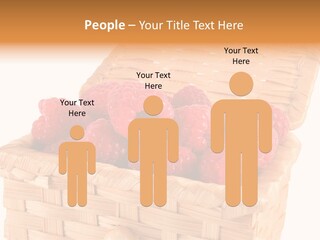 The Bast-Basket With A Raspberry Is Photographed On A White Background PowerPoint Template