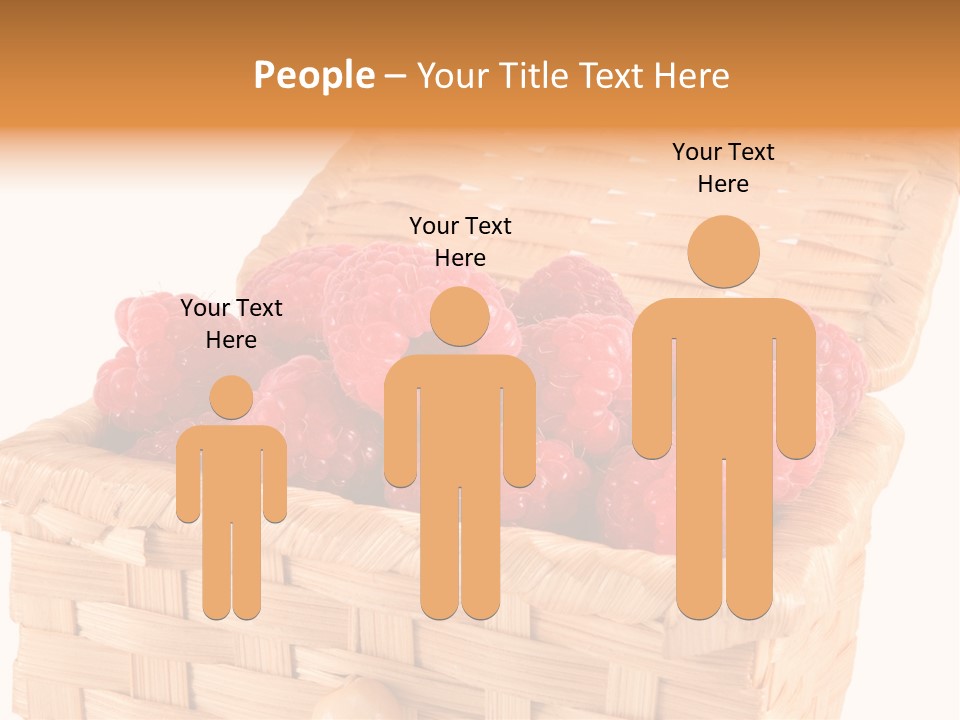 The Bast-Basket With A Raspberry Is Photographed On A White Background PowerPoint Template