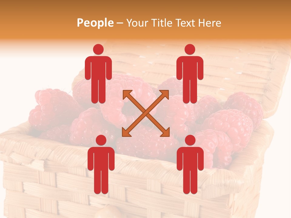 The Bast-Basket With A Raspberry Is Photographed On A White Background PowerPoint Template