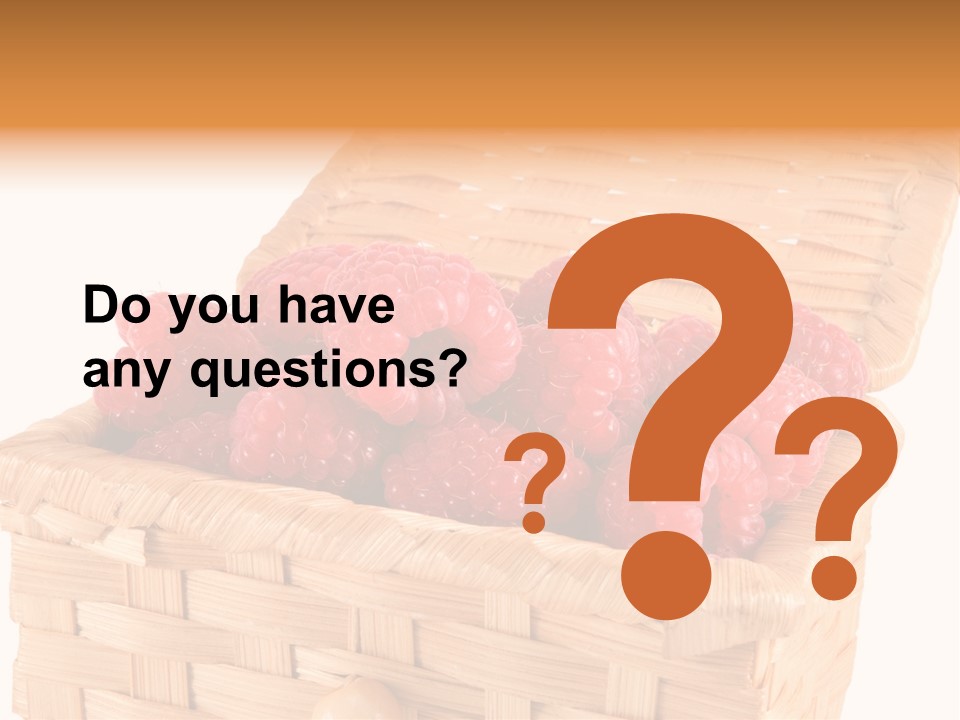 The Bast-Basket With A Raspberry Is Photographed On A White Background PowerPoint Template