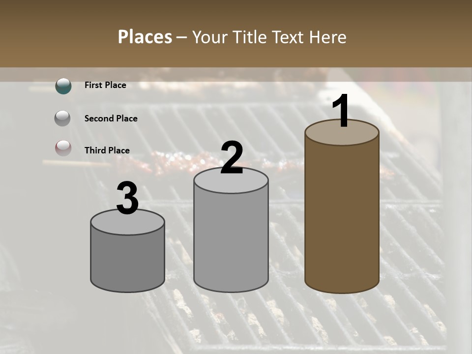 Souvlaki Grilling Outdoors PowerPoint Template