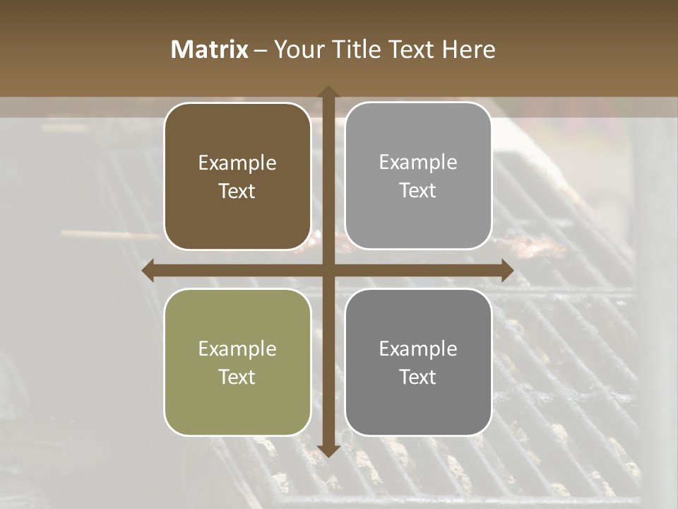 Souvlaki Grilling Outdoors PowerPoint Template