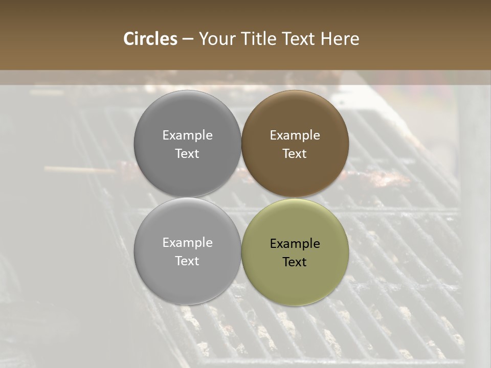 Souvlaki Grilling Outdoors PowerPoint Template