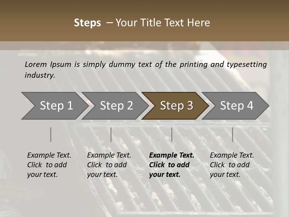 Souvlaki Grilling Outdoors PowerPoint Template