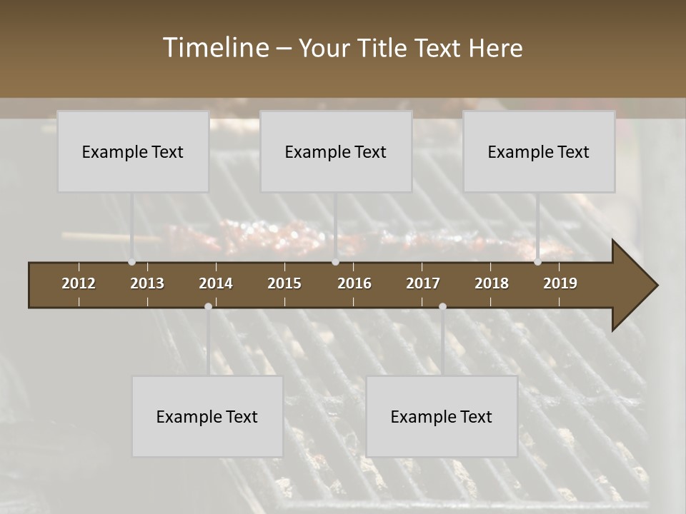 Souvlaki Grilling Outdoors PowerPoint Template