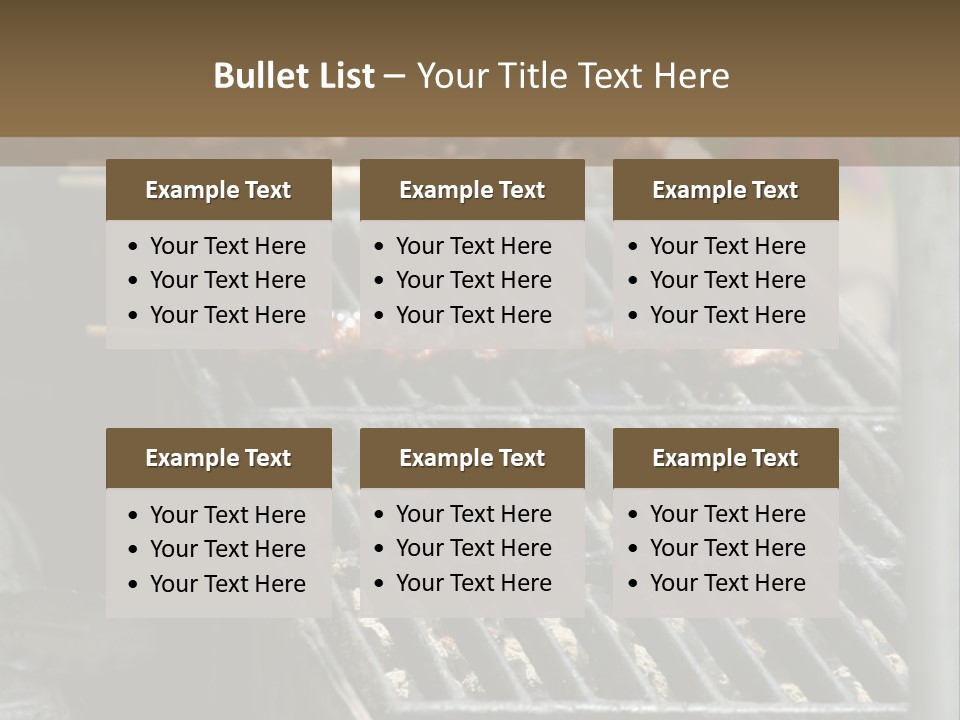 Souvlaki Grilling Outdoors PowerPoint Template