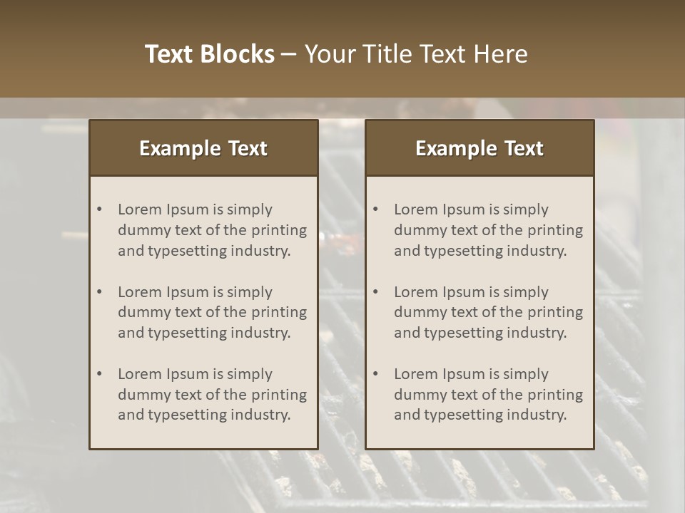Souvlaki Grilling Outdoors PowerPoint Template