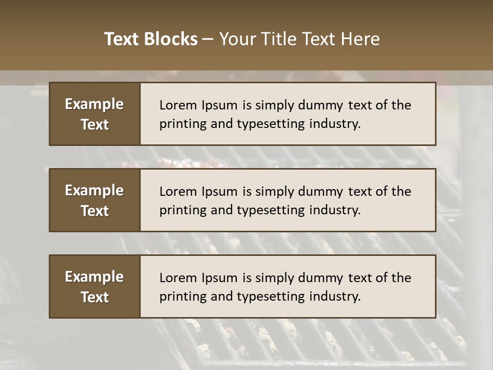 Souvlaki Grilling Outdoors PowerPoint Template