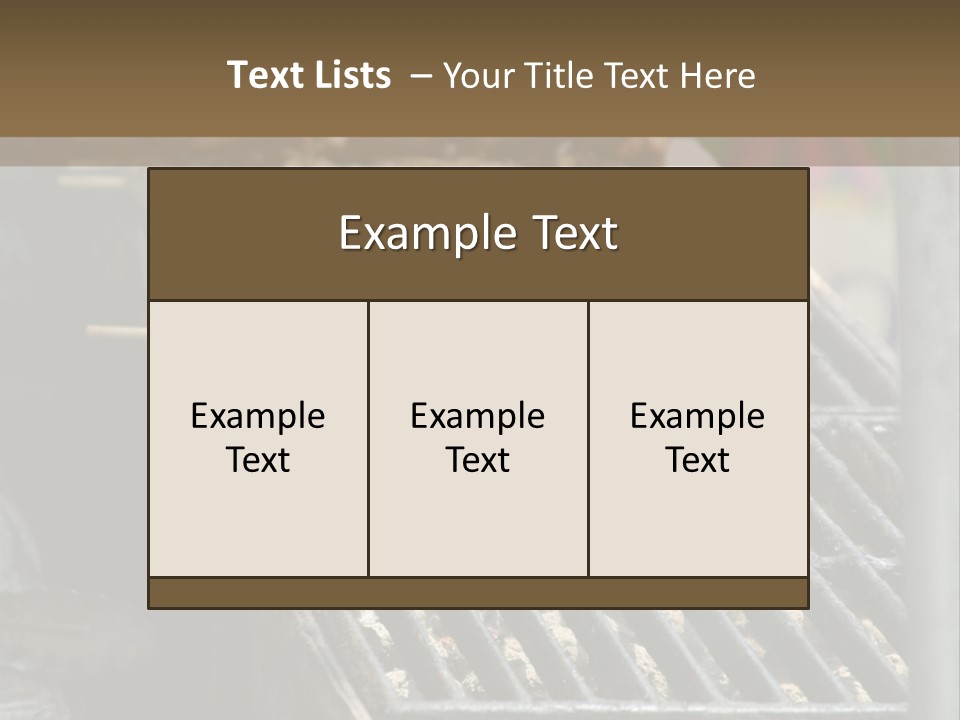 Souvlaki Grilling Outdoors PowerPoint Template