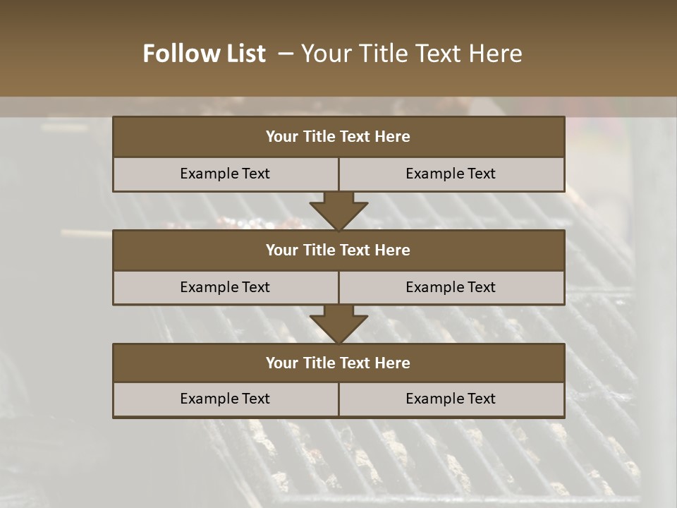 Souvlaki Grilling Outdoors PowerPoint Template