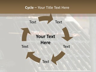 Souvlaki Grilling Outdoors PowerPoint Template