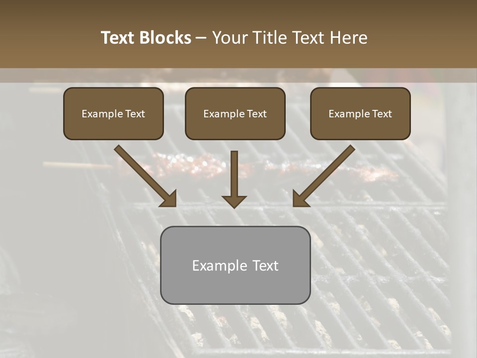 Souvlaki Grilling Outdoors PowerPoint Template