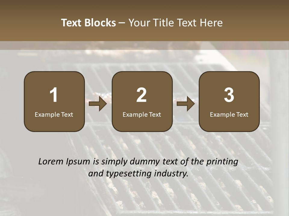 Souvlaki Grilling Outdoors PowerPoint Template