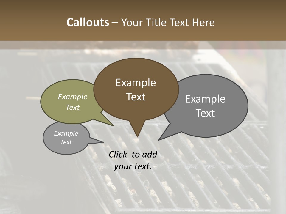 Souvlaki Grilling Outdoors PowerPoint Template