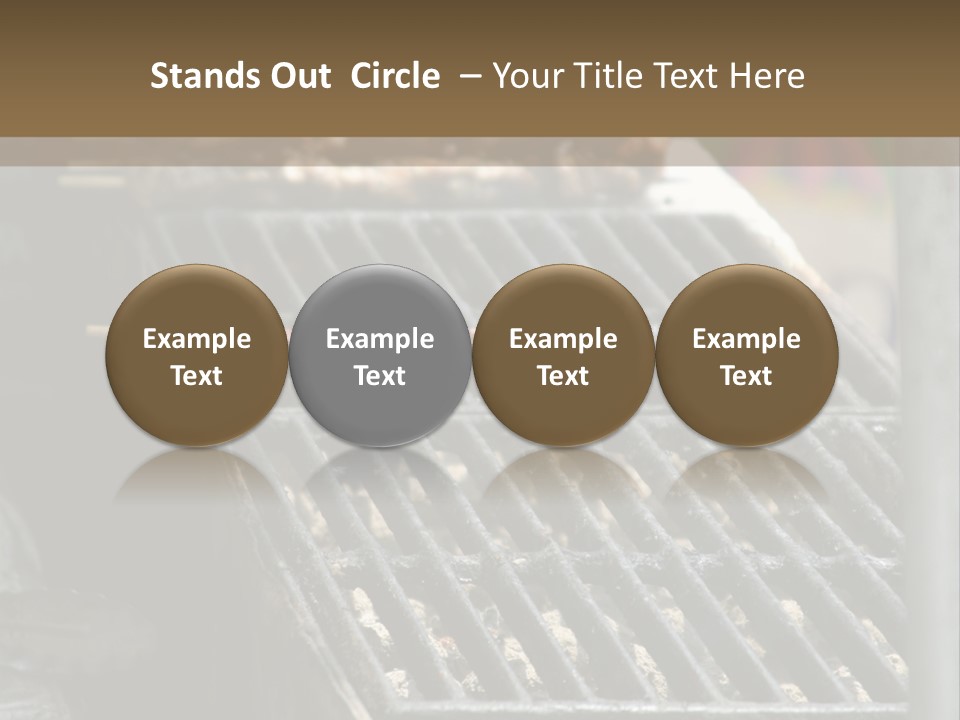 Souvlaki Grilling Outdoors PowerPoint Template