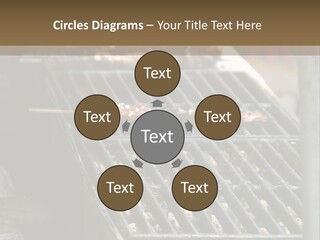 Souvlaki Grilling Outdoors PowerPoint Template