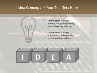 Souvlaki Grilling Outdoors PowerPoint Template