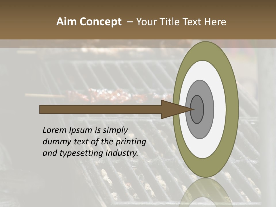 Souvlaki Grilling Outdoors PowerPoint Template