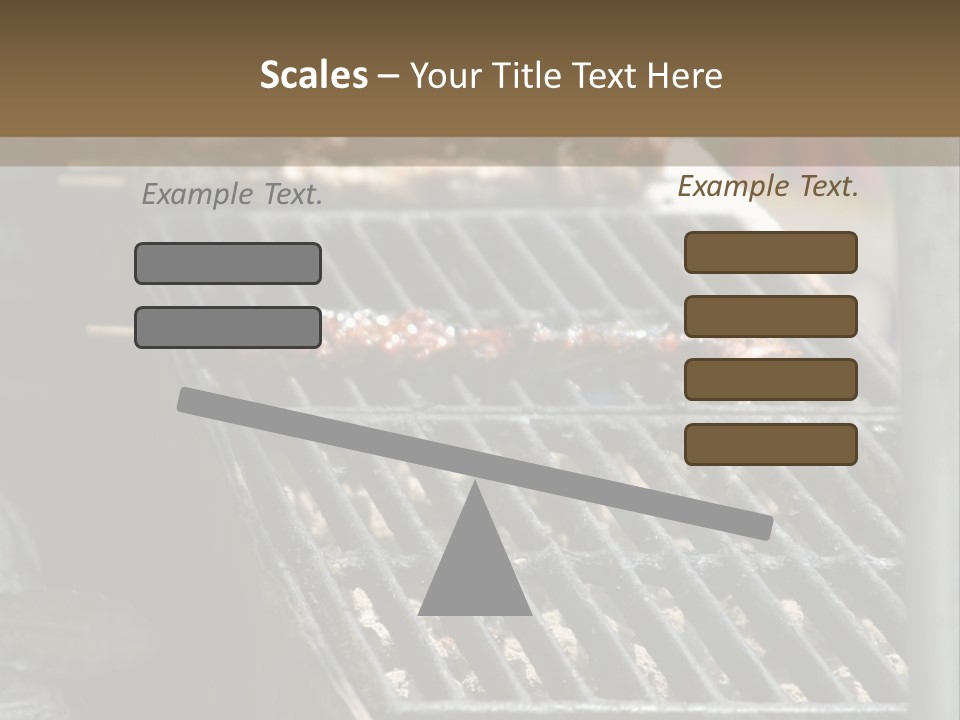 Souvlaki Grilling Outdoors PowerPoint Template