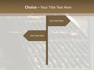Souvlaki Grilling Outdoors PowerPoint Template