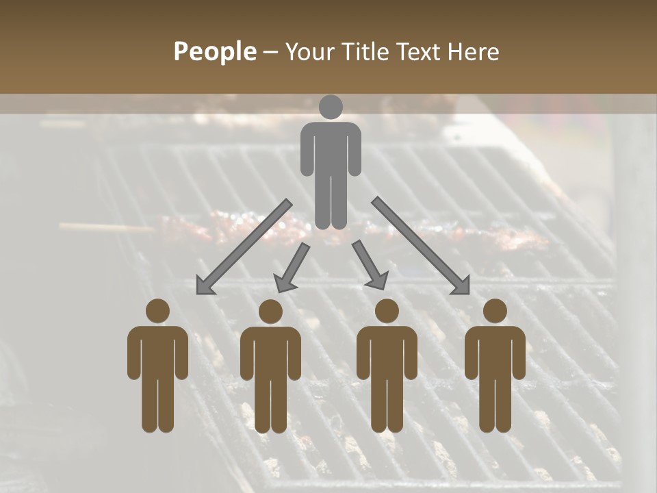 Souvlaki Grilling Outdoors PowerPoint Template