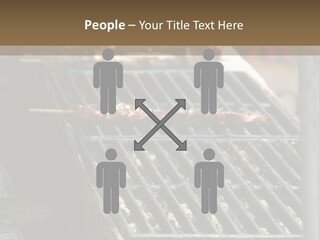 Souvlaki Grilling Outdoors PowerPoint Template