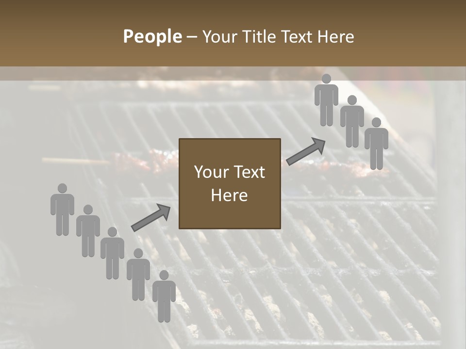 Souvlaki Grilling Outdoors PowerPoint Template