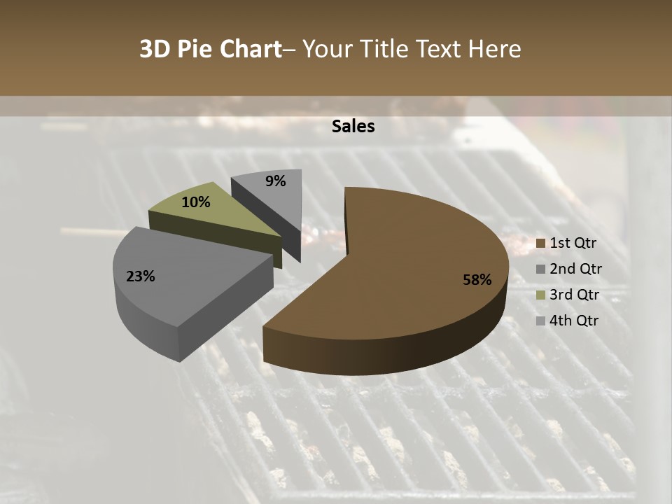 Souvlaki Grilling Outdoors PowerPoint Template