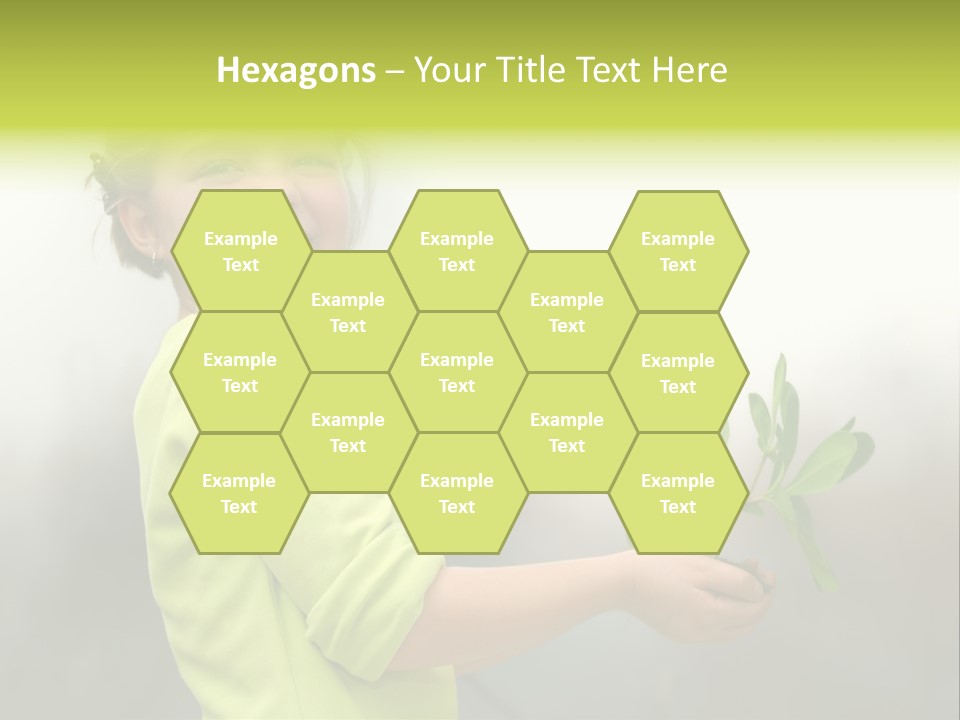 A Little Girl Holding A Plant With A Smile On Her Face PowerPoint Template