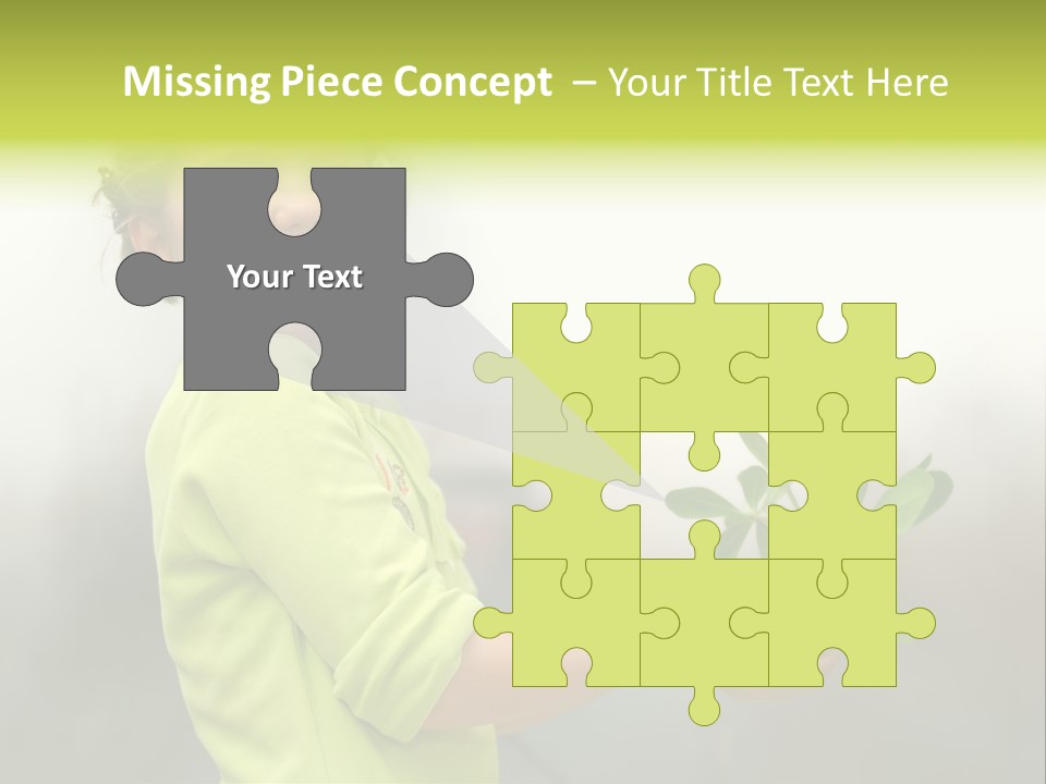 A Little Girl Holding A Plant With A Smile On Her Face PowerPoint Template