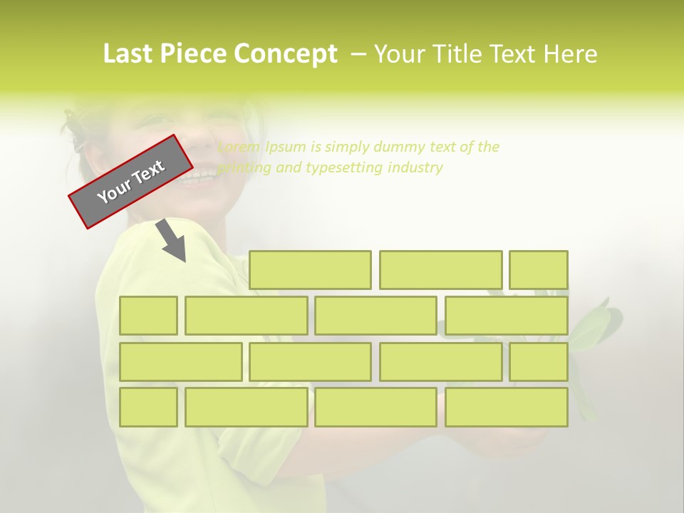 A Little Girl Holding A Plant With A Smile On Her Face PowerPoint Template