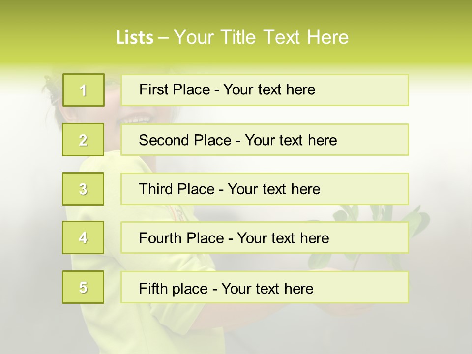 A Little Girl Holding A Plant With A Smile On Her Face PowerPoint Template