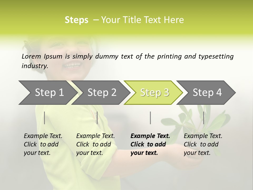 A Little Girl Holding A Plant With A Smile On Her Face PowerPoint Template