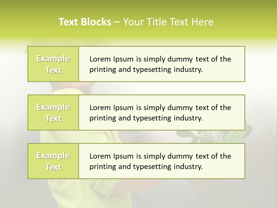 A Little Girl Holding A Plant With A Smile On Her Face PowerPoint Template