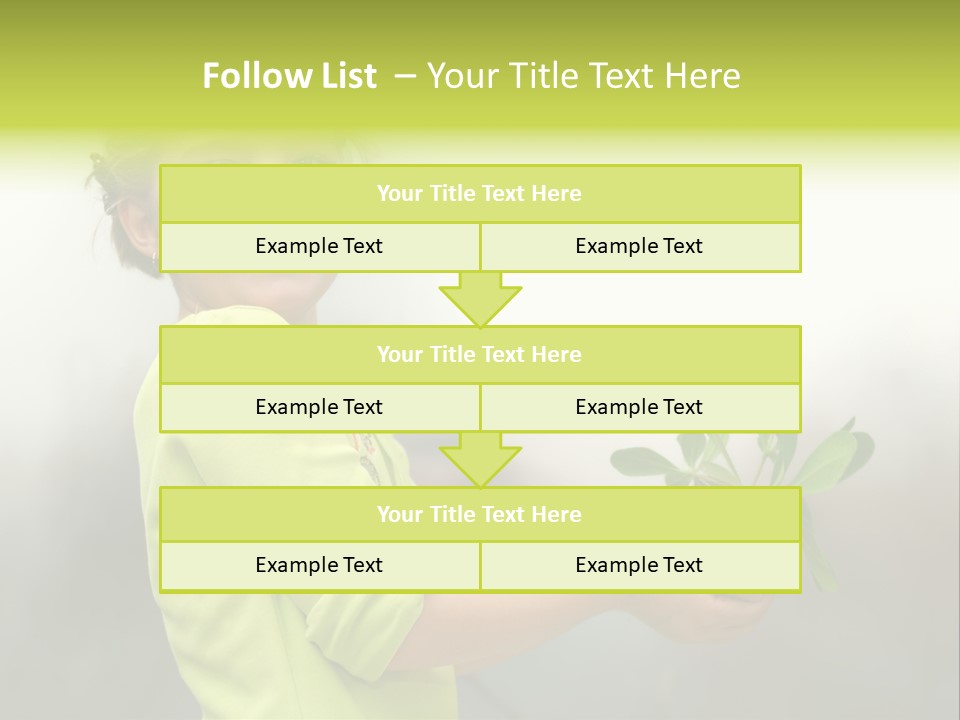 A Little Girl Holding A Plant With A Smile On Her Face PowerPoint Template